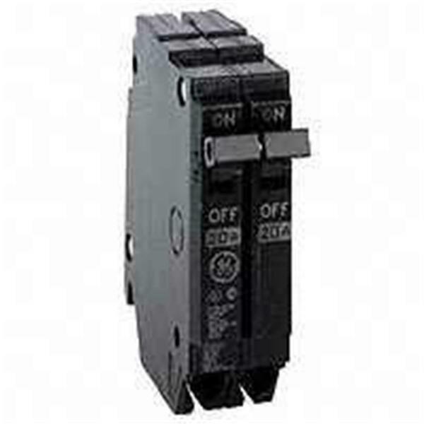 Ge Electric Circuit Breaker, THQP Series 50A, 2 Pole, 120/240V AC 6122337